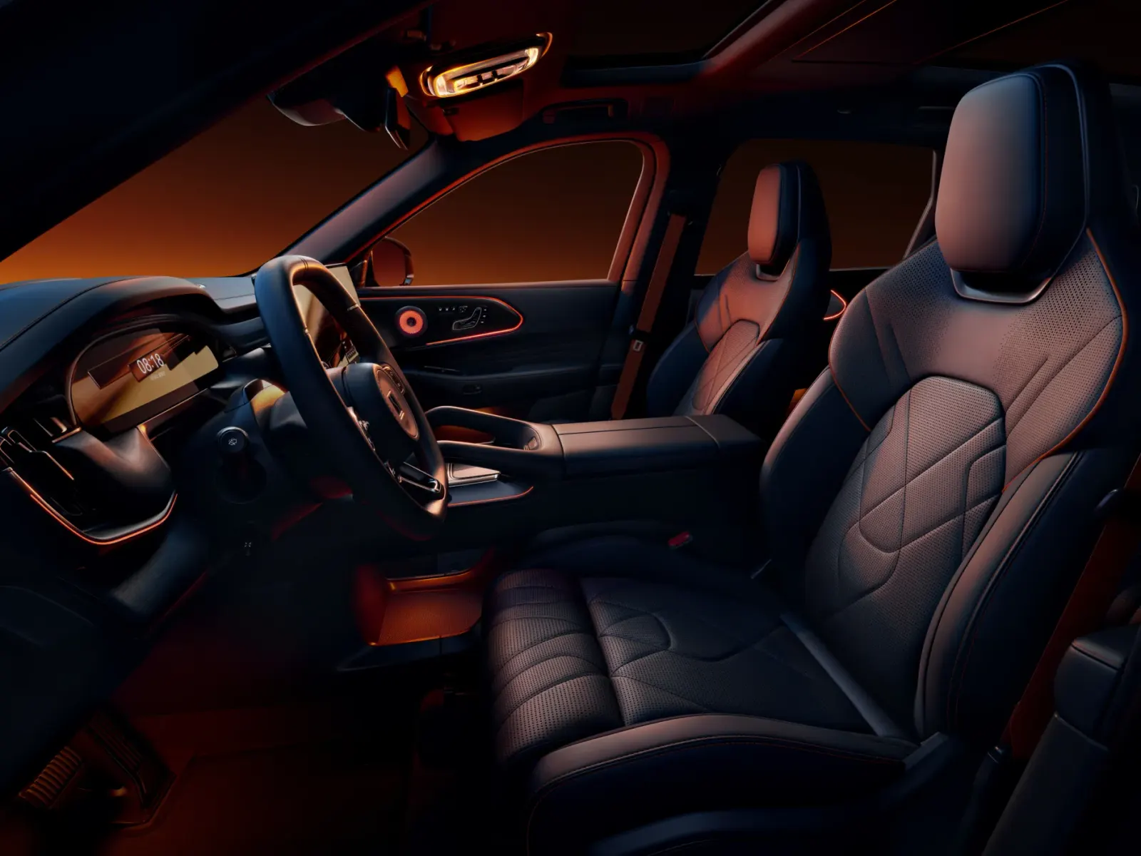 The front seats